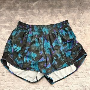 Lulu Hotty Hot discontinued Blue watercolor shorts
